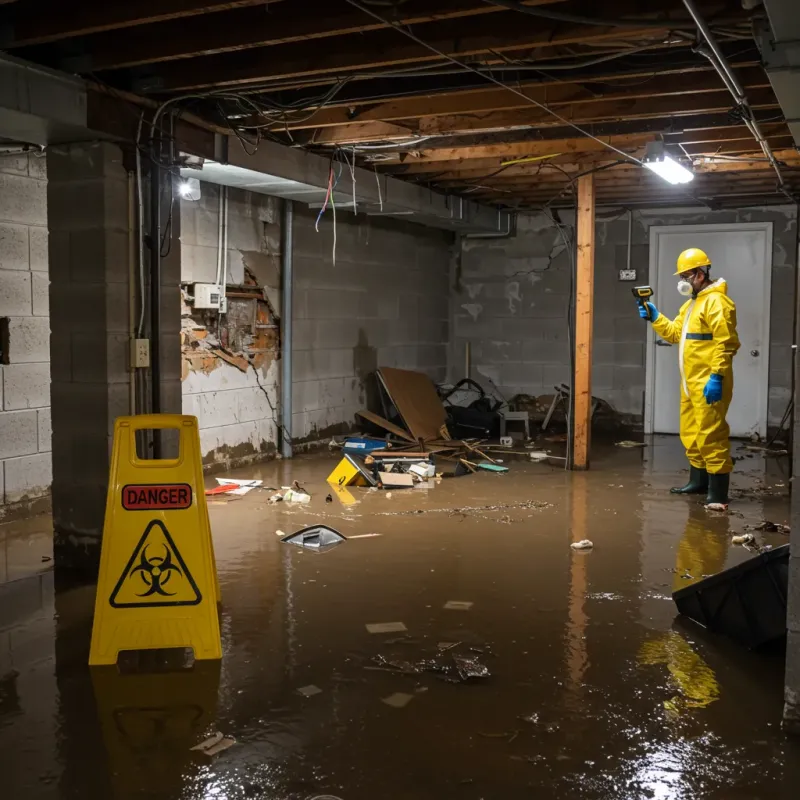 Flooded Basement Electrical Hazard in Piscataquis County, ME Property